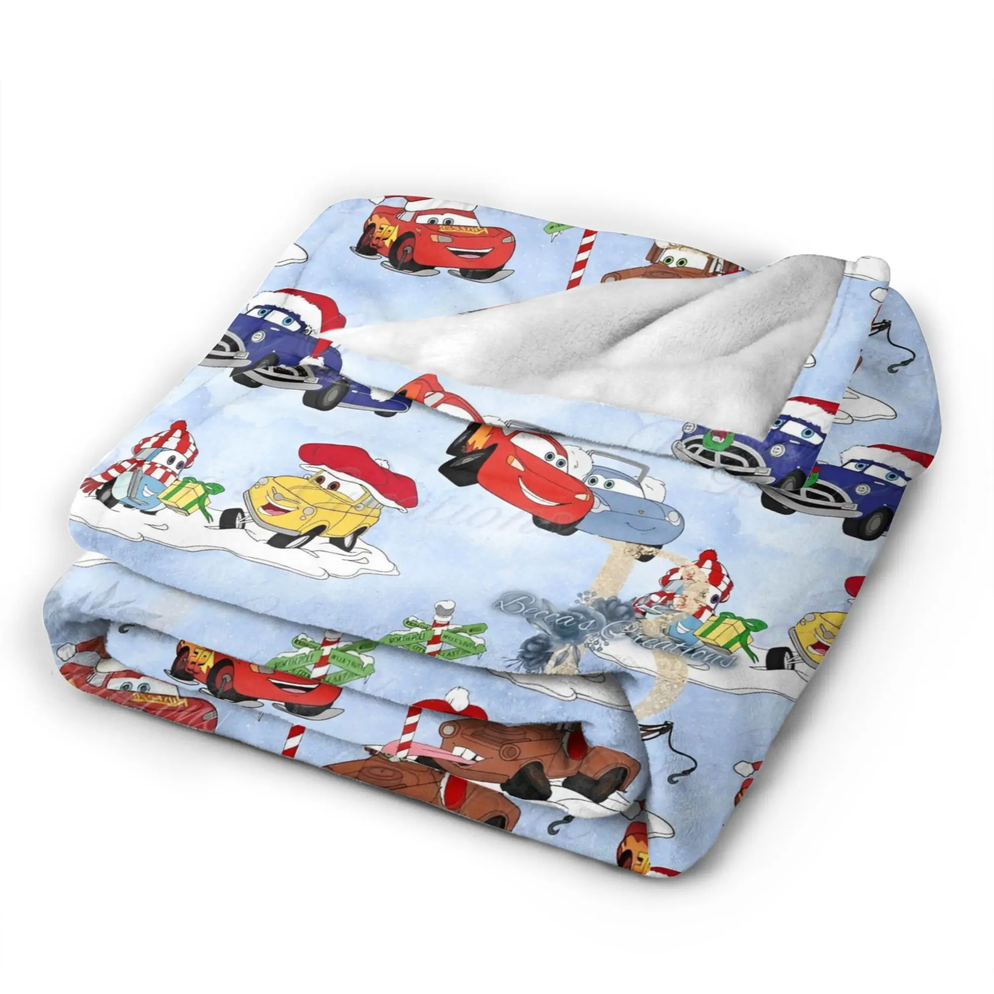 سيارات البرق ماكوين عيد الميلاد وصديق بطانية لينة الدافئة رمي بطانية الشتاء السفر الأريكة كرسي أريكة سرير رقيق المفرش #5