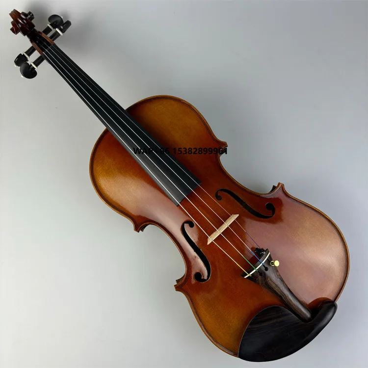 

High-End Oil-Based Paint Top Solid Violin Spruce Top Maple Back/Sides High-End Craftsmanship Solid Wood Tiger-Striped Violin