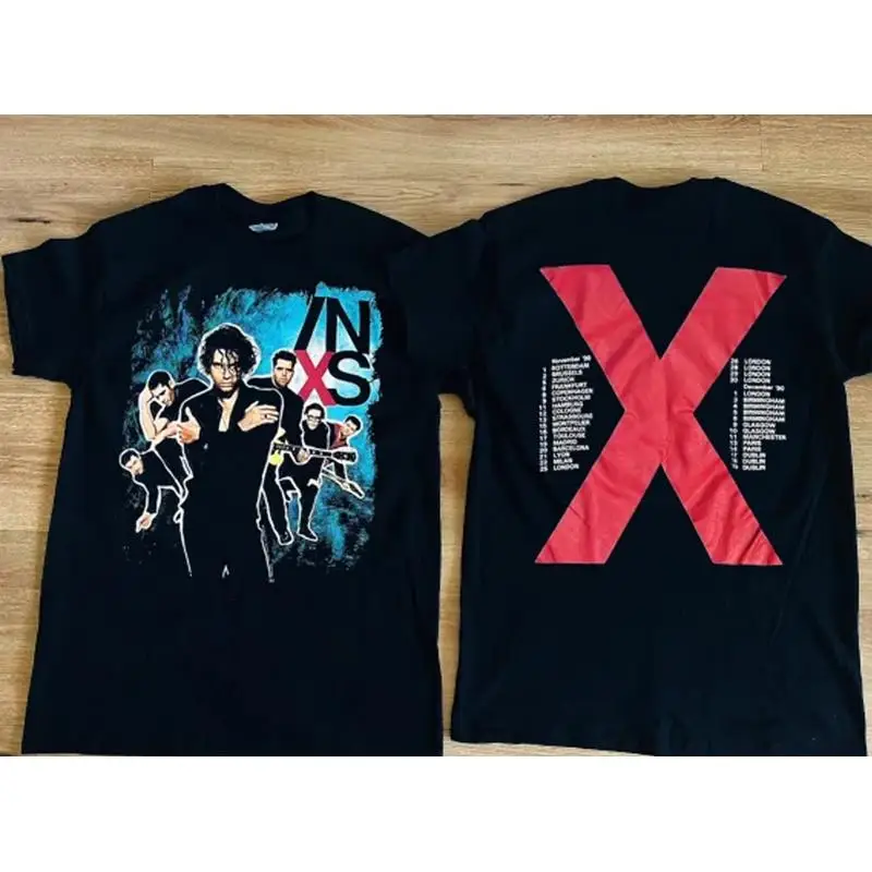 

Футболка INXS Tour Michael Hutchence Band 1990 года, черная, s-4XL cg476