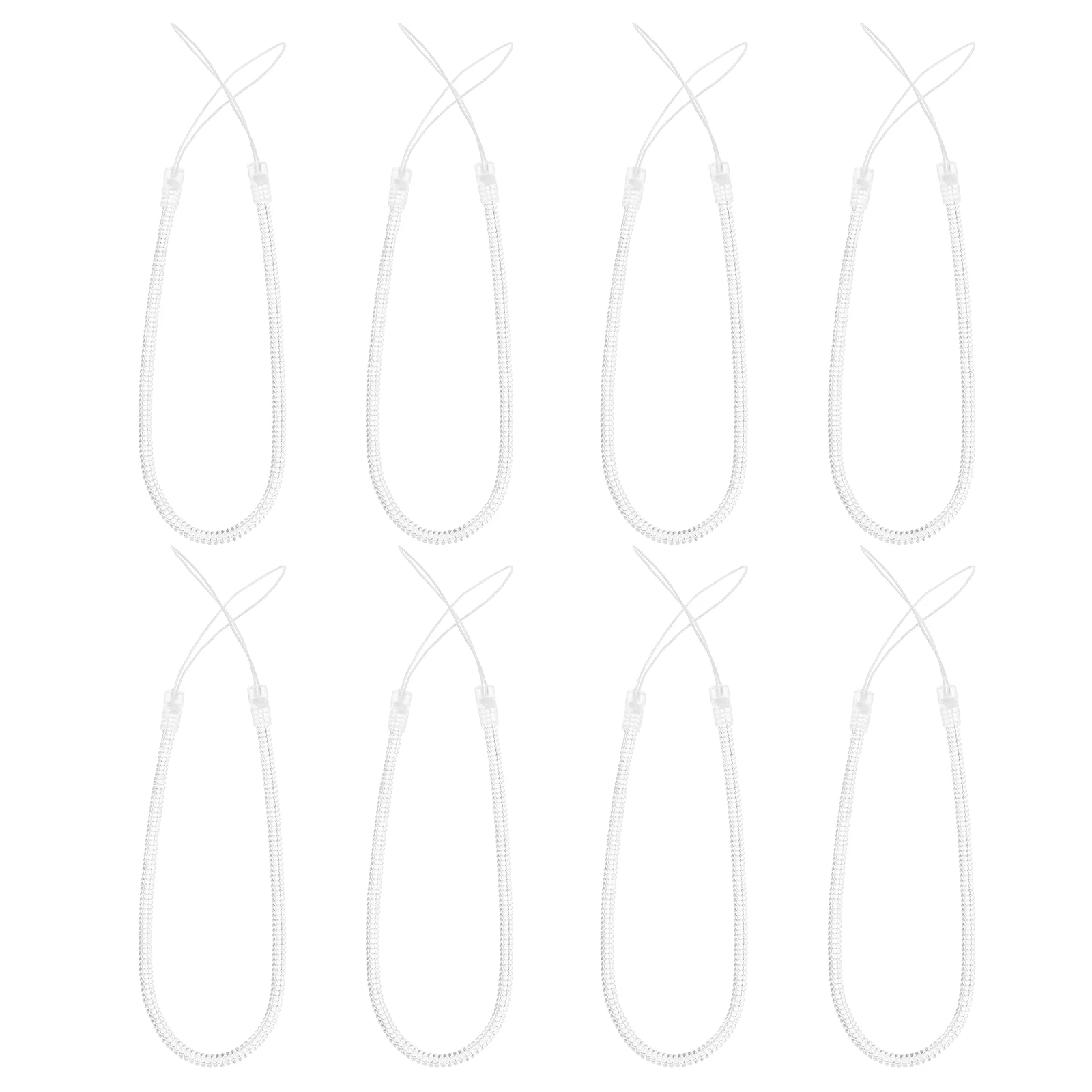 

8Pcs Stylus Pen Hanging Anti-Lost Spring Rope Retractable Pen Lanyard Strap Wrist Strap Cord for Phone Keys Flashlights