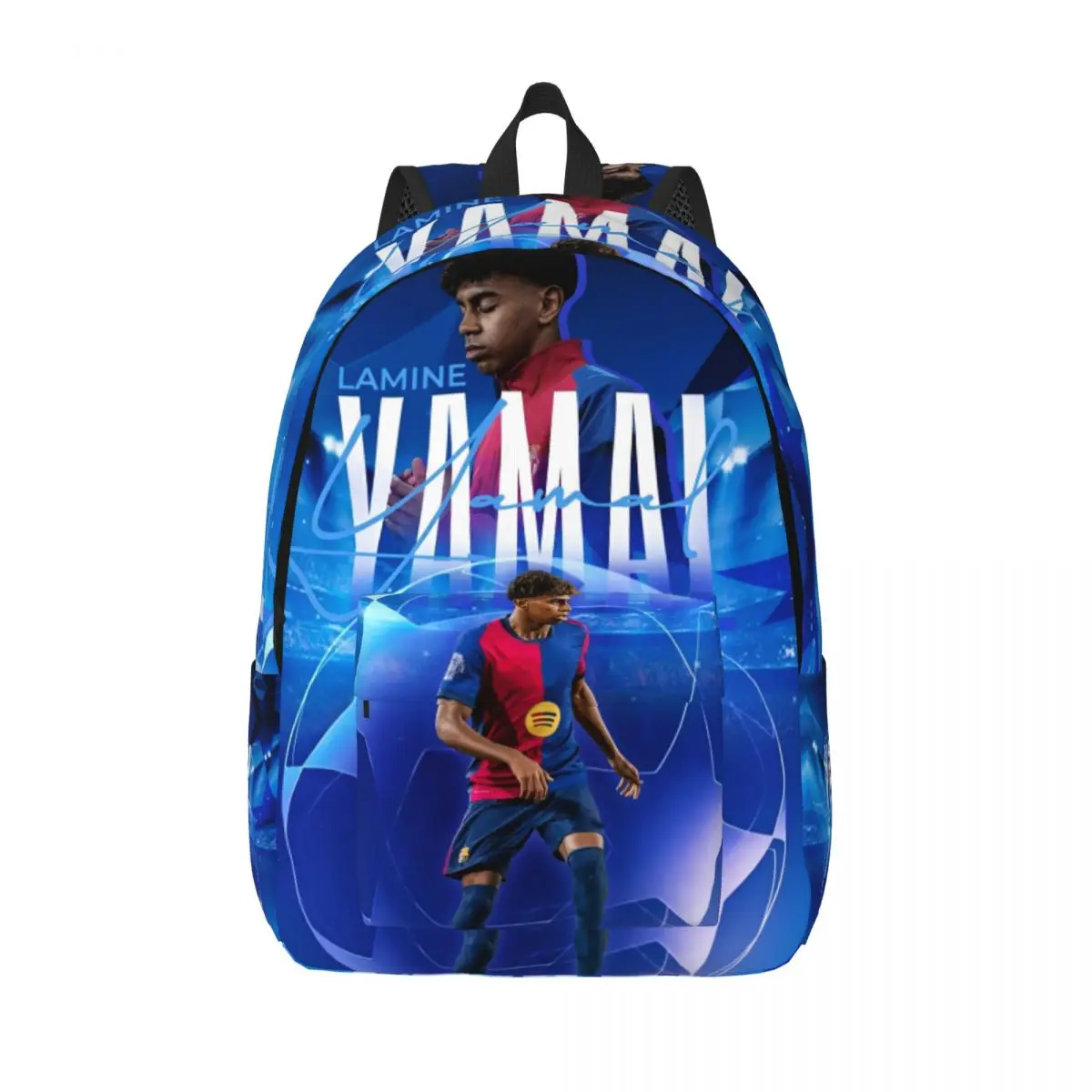 Set De Sac à Dos Enfant Motif étoile Football - Sac Scolaire Décontracté 3 Pièces (sac à Dos + Sac Bandoulière + Trousse)