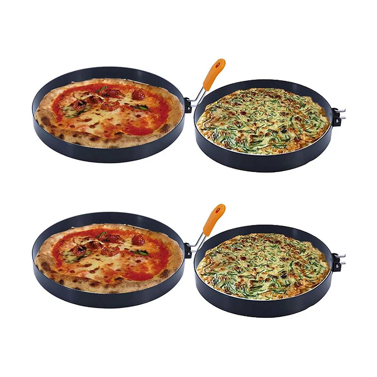 8-дюймовое блинное кольцо из нержавеющей стали, кольцо для омлета с силиконовой изоляцией, круглое кольцо для яиц, формы с масляной кистью