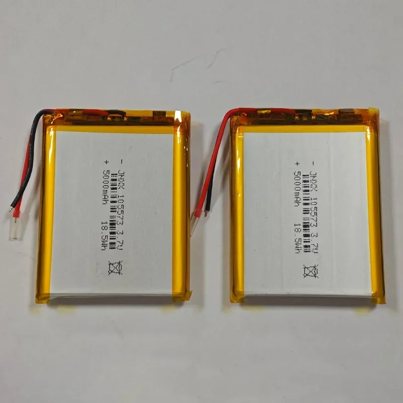 

105573 3.7V 5000mAh Rechargeable Li-Polymer Li-ion Battery for GPS PSP DVD PAD E-book Tablet Pc Power Bank Video Game