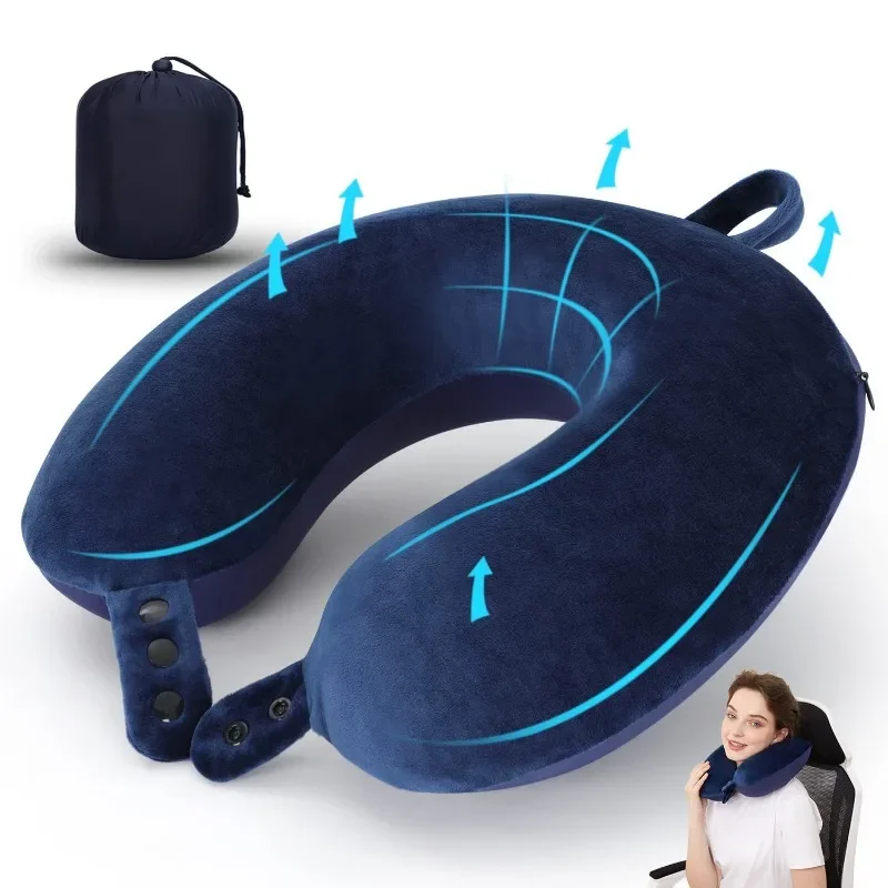 

Multifunctional U-shaped Pillow Travel Neck Pillow Slow Rebound Memory Foam Car Airplane Sleep Pillow Head Support Soft Headrest