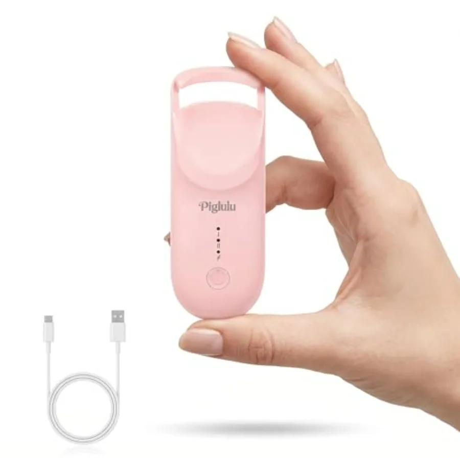 

Heated Eyelash Curler, Mini Electric Eyelash Curler for Women with 5s Fast Heating and 24H Long-Lasting Curl, 2-Level Temp Cont