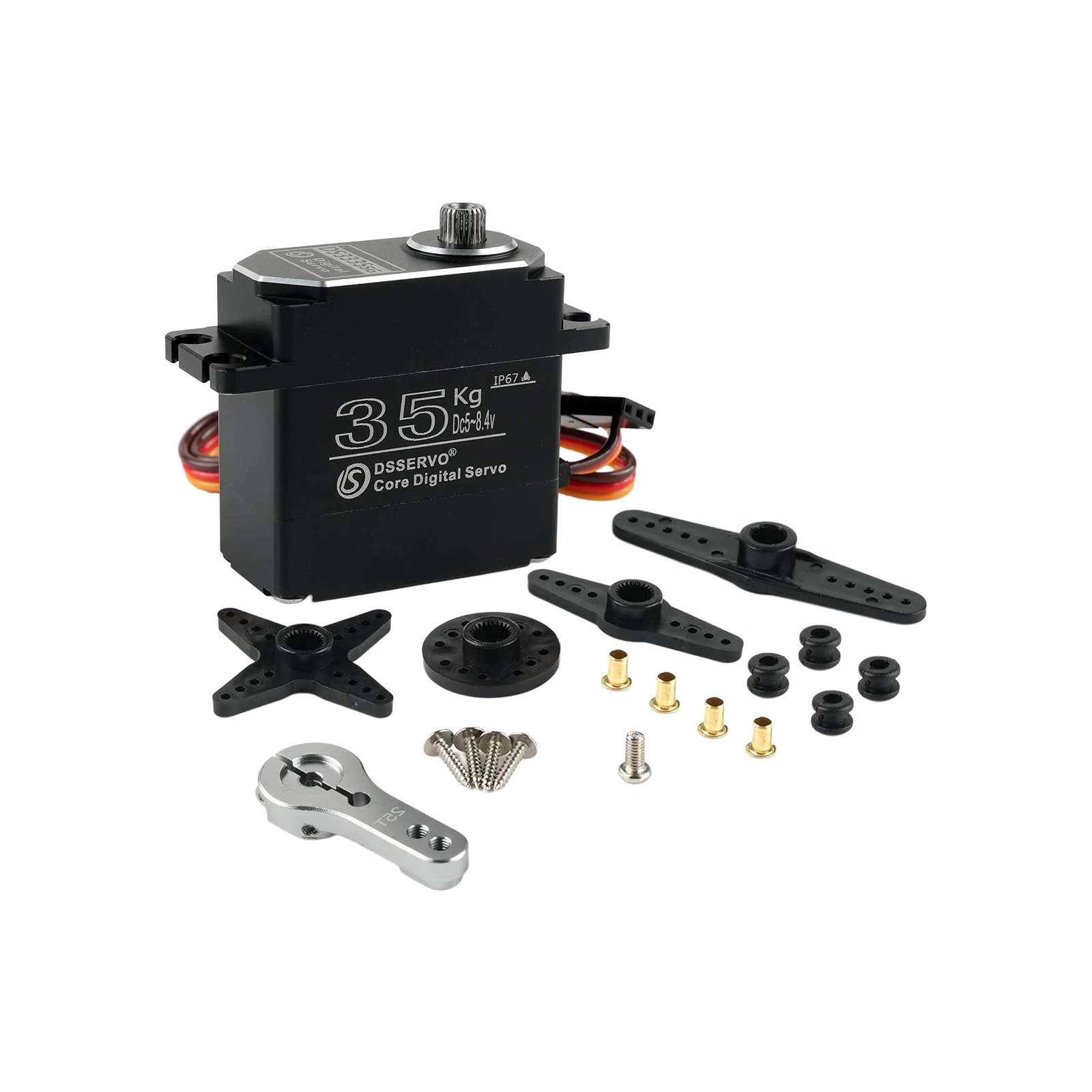 35Kg All Metal DS3335 Digital Servo Metal Gear Motor 180/270/360 Degree IP67 Servos DIY Toys Parts for RC Robot Car Model