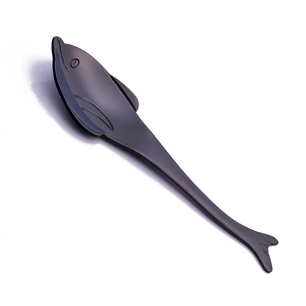 

4pcs Dolphin Spoon Stainless Steel Dessert Coffee Stirring Cartoon Sugar Mixing Spoon Safe Food Grade Portable Lightweight