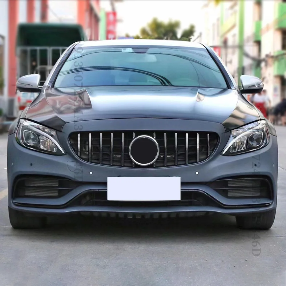

Suitable for Mercedes Benz C W205 C205 S205 2014-2021 AMG style modified GT diamond intake grille adjustment accessories