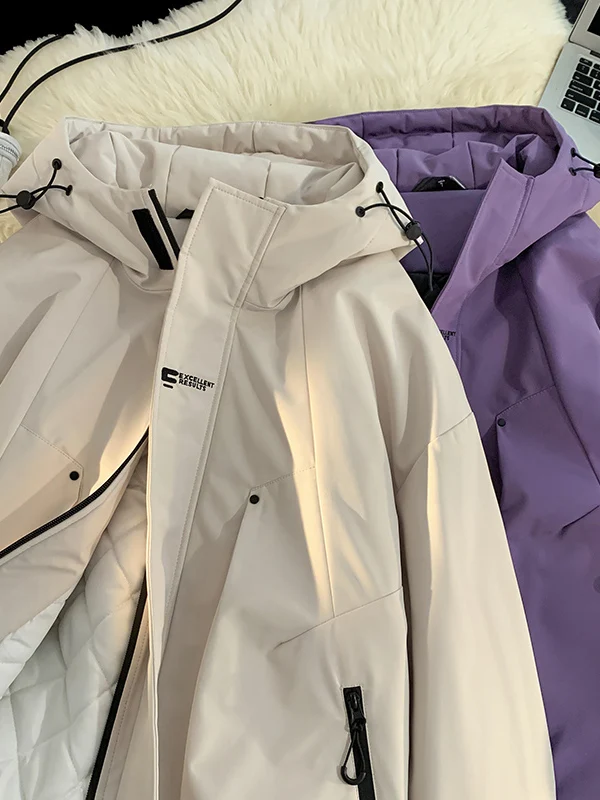 

Утепленная хлопковая куртка в американском стиле с элементами пэчворка, мужская зимняя теплая повседневная куртка-бомбер, модная свободная рабочая одежда, верхняя одежда