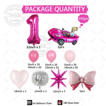粉紅芭比公主氣球套裝花圈拱門套裝,適合女孩生日、芭比公主主題派對、新娘送禮會、婚禮裝飾等場合,可作禮物。 10 最佳銷售 公主生日 - №10