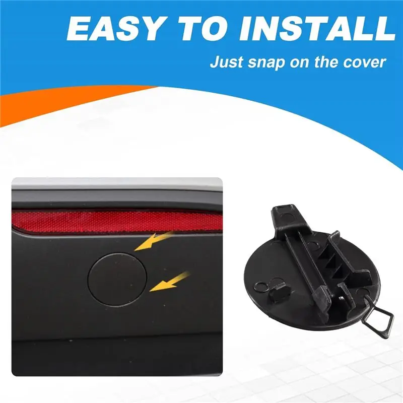 1 PCS 1494426-00-A Rear Bumper Trim Rear Trailer Cover Tow Hook Cap Hook Cover Black Plastic Car Accessories For Tesla Model Y