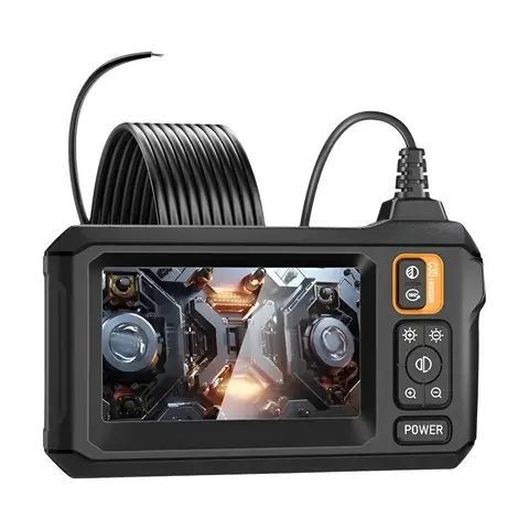 Industrial Endoscope Camera 8mm HD1080P 4.3inch IPS Screen 1080P Pipe Inspection Camera for Car Repair IP67 Waterproof 8 LEDS