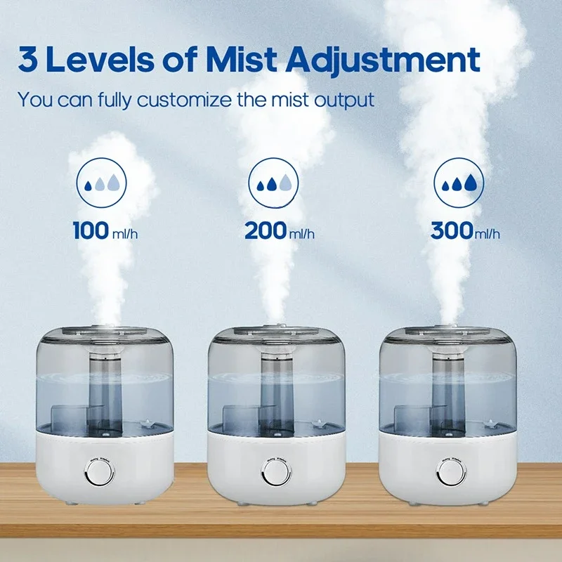 Humidificateur d'air numérique professionnel, diffuseur d'arômes, supporter ficateur d'air avec télécommande, minuterie, grande capacité, ménage, 3L