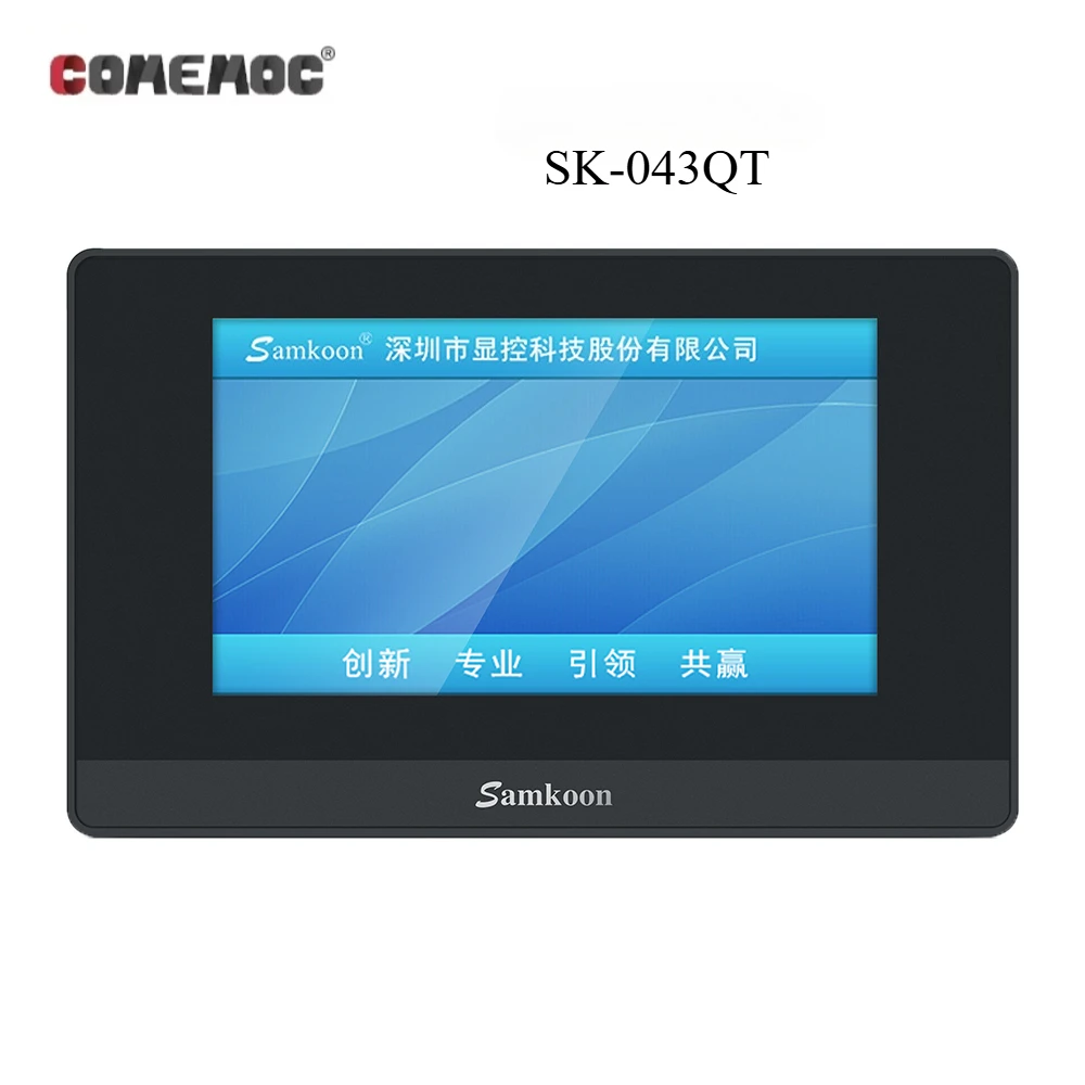 Samkoon 4.3 Inch SK-043QT DC 24V Touch Screen HMI Memory 128M Flash 128M DDR3 CPU Cortex A8 600MHZ COM:RS232 422 485