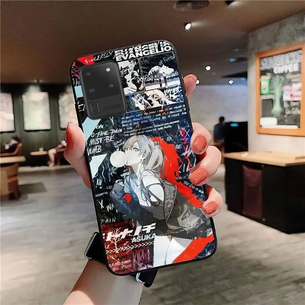 Casing Ponsel Anime Klasik E-evangelion untuk Samsung S 24 Fe 25 Ultra Plus 20 Lite 21 30 22 23 24 22 Ultra 5G Fundas