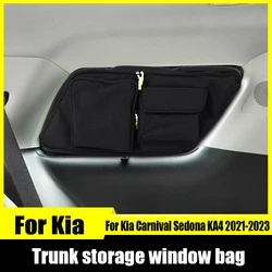 For Kia Carnival Sedona KA4 2021 2022 2023 Left and right side windows of the trunk storage bag Interior trunk storage organizer
