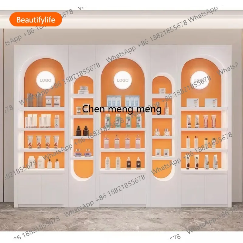 

Витрина для салона красоты A44 в скандинавском стиле, современная дизайнерская стойка для маникюрного салона, высококачественная витрина, креативная офисная мебель