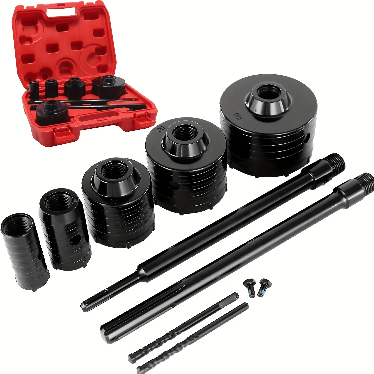 SDS-Plus/SDS MAXConcrete Wall Hole Saw Hammer Drill Bit with Circular Shaft Cutting Tool Masonry Cement Block