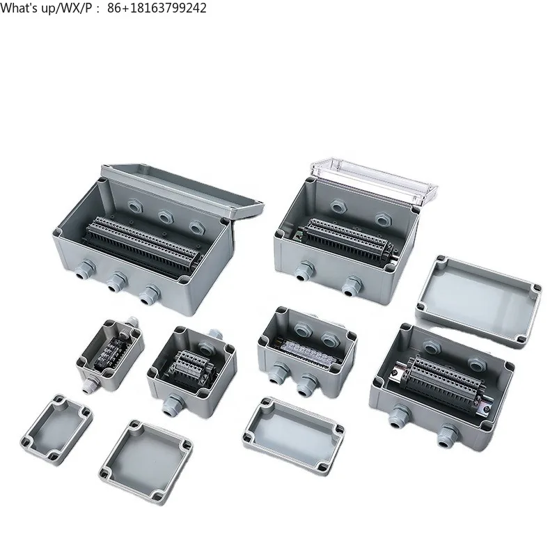 

HS Aluminum Project Box Din Rail Terminals Enclosure Aluminum Electronic Box Waterproof Metal Box Aluminium Junction Enclosure