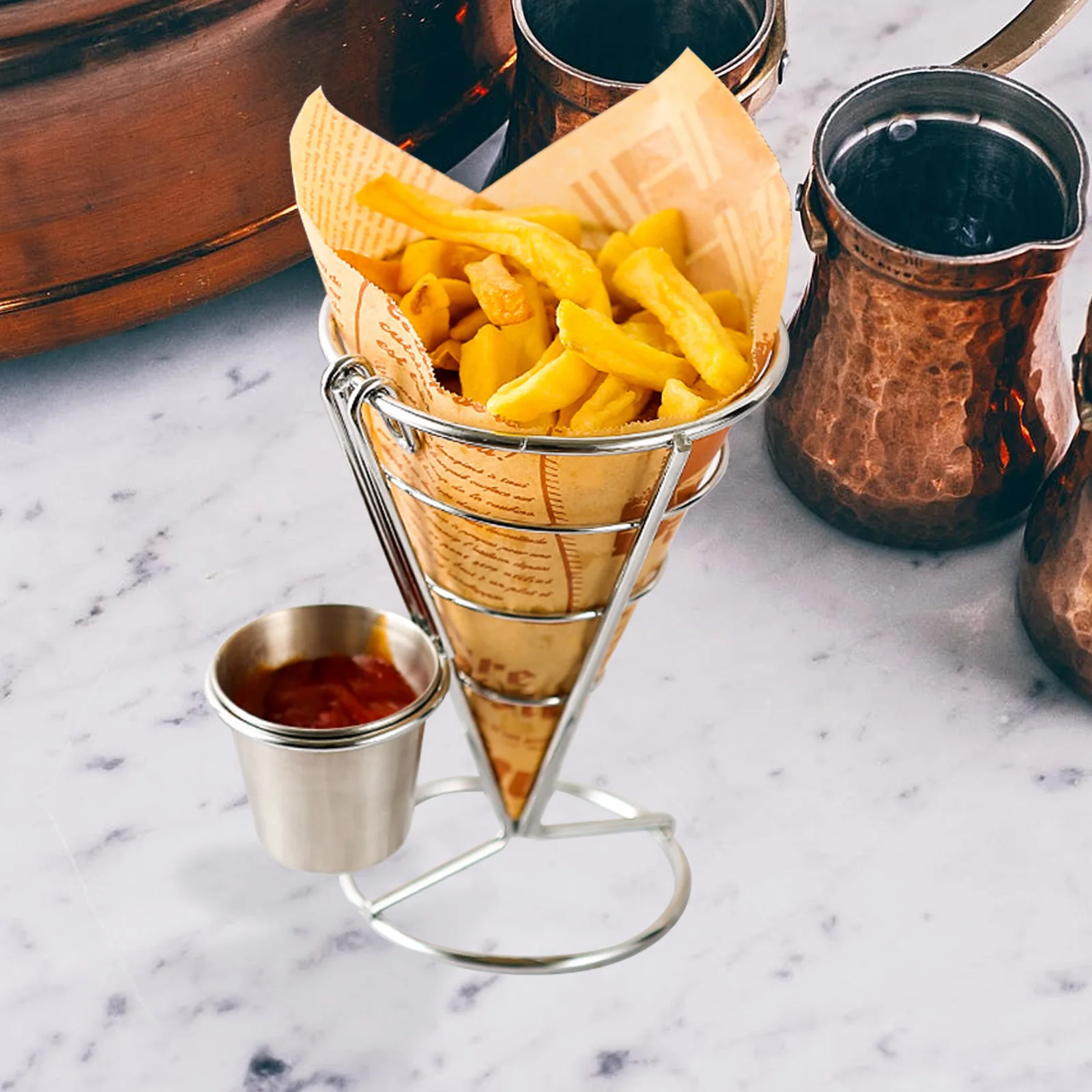 

Stainless Steel Sauce Cup Condiment Cups Kitchen Supplies Snack Dish Tomato Metal Food Vegetable Salad Tool Baking Accessories