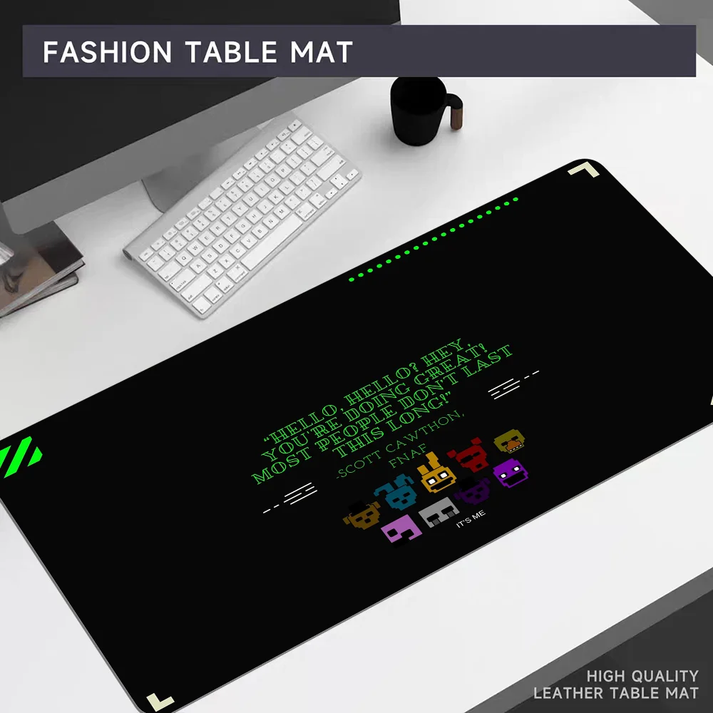 Fnaf Five-nights-At-Freddys Anime Mousepad 80x30cm XL Lockedge Office Computer Desk Mat Table Keyboard Big Mouse Pad Laptop Cush