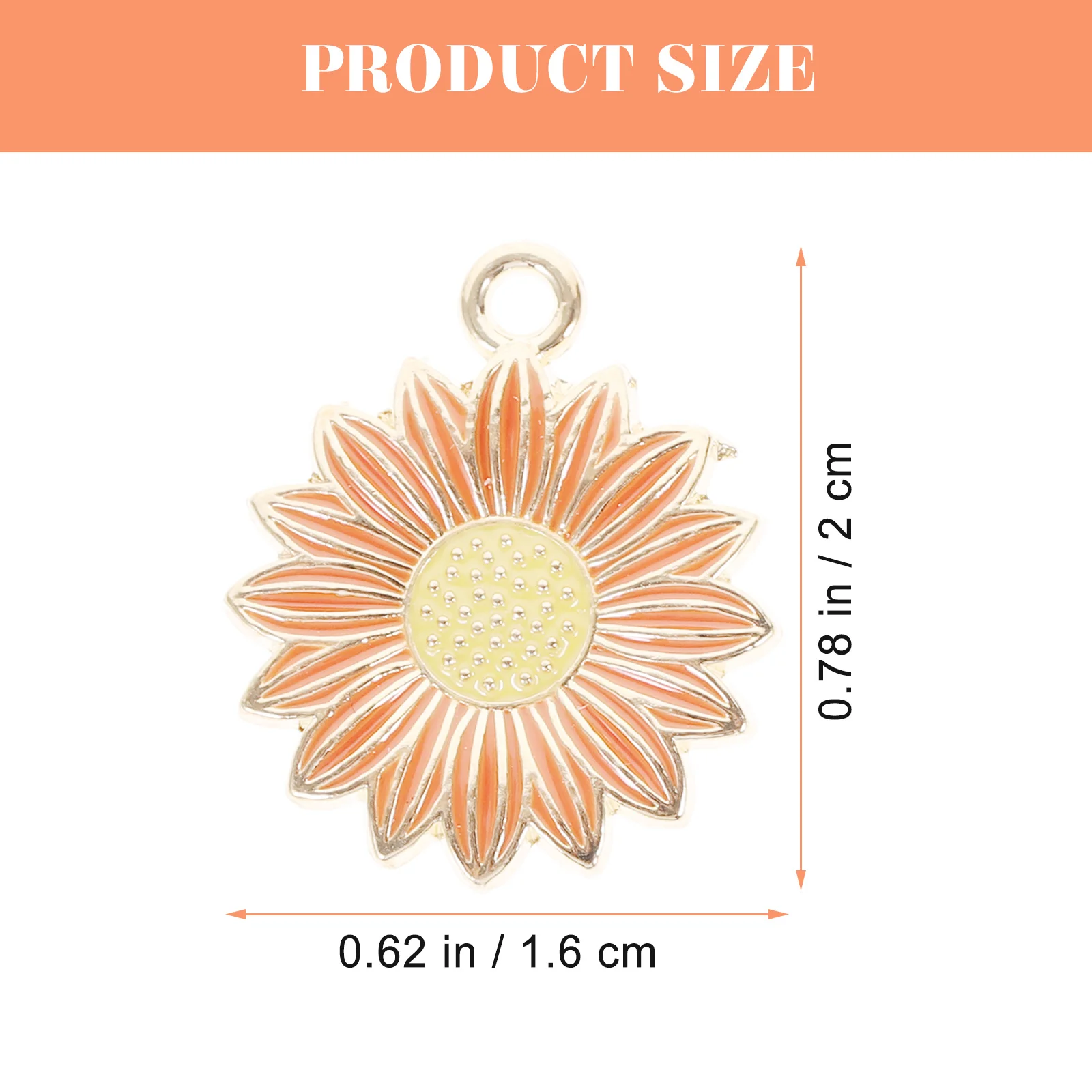 

30pcs Sunflower Hair Accessories Jewelry Pendants Premium Alloy Durable DIY Craft Necklaces Earrings Keychains Bracelets Charms