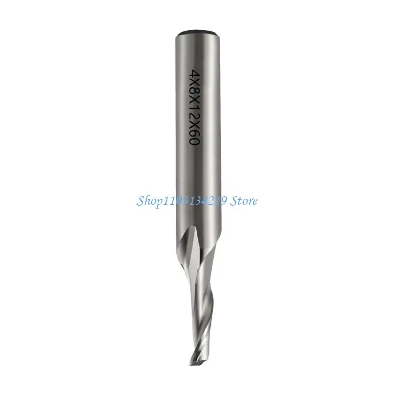 N5KC Highly Speed Steel Router Bit Single Flute End Mill For Aluminum Cutting In Various Size 8mm Shanks Diameter