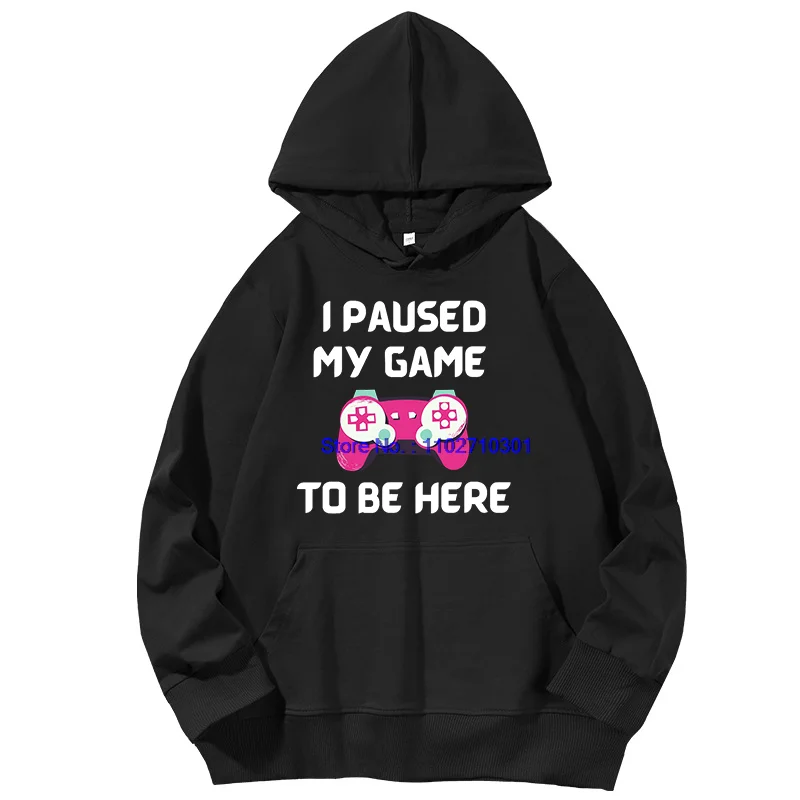 

Модные толстовки с рисунком, весна-осень, я приостановил свою игру, чтобы быть здесь, новые толстовки с капюшоном, хлопковые мужские свитера с длинными рукавами