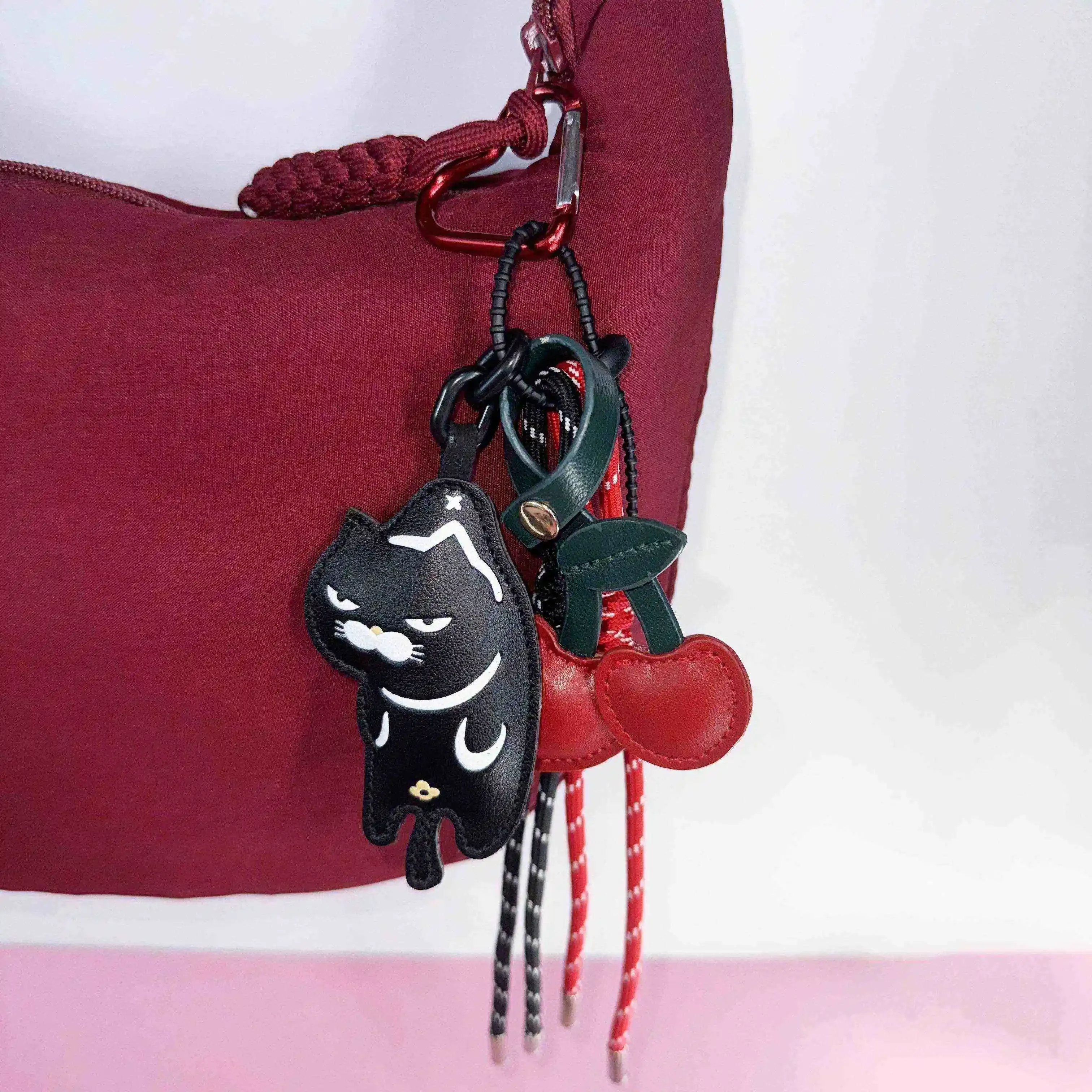 

Bag Charms Luxury Bag Chain Cherry Pendant for Loewe Bag Women Handbag Purse Keychain Man Backpack Wallet Decoration