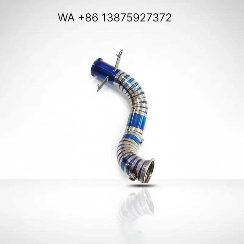 Wmwmnu for ING Titanium Downpipe for C200 W205 RHD Ultra Lightweight High Flow Performance Exhaust Upgrade