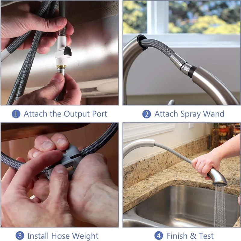 Pulldown Replacement Hose Kit Replacement Hose Parts For Moen Kitchen Faucets 159560 Sink Sprayer Hose Replacement