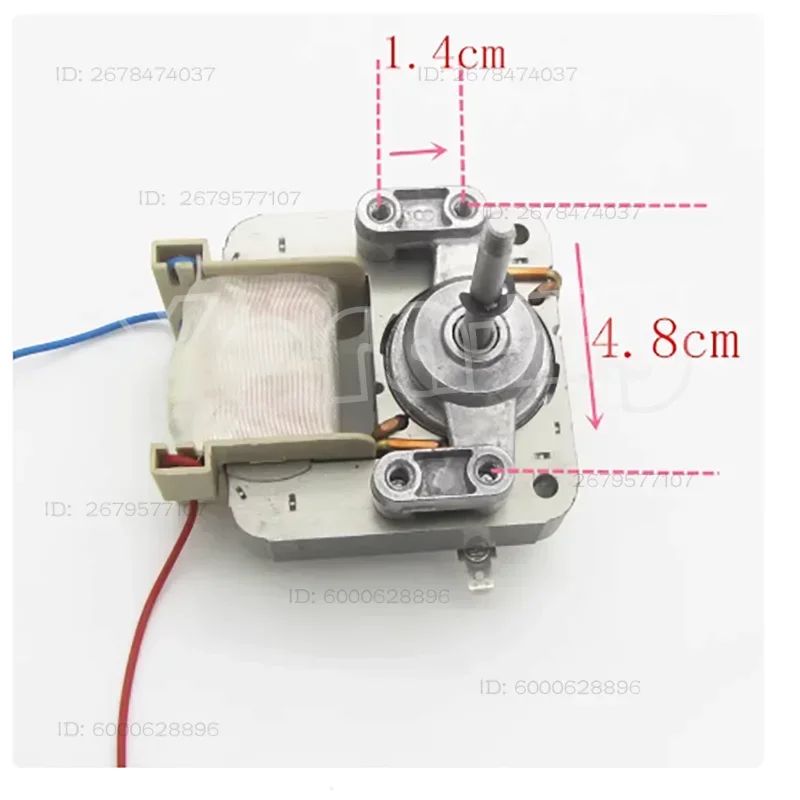 Air fryer fan motor MZ-6116C3 universal coarse shaft thin shaft cover pole asynchronous motor accessories BB