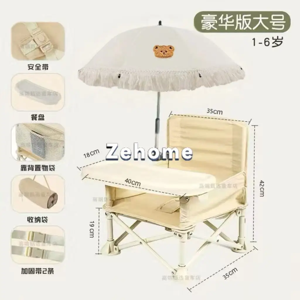Foldable Portable Outdoor Chair, Lightweight Photo Prop for Seaside Camping & Beach