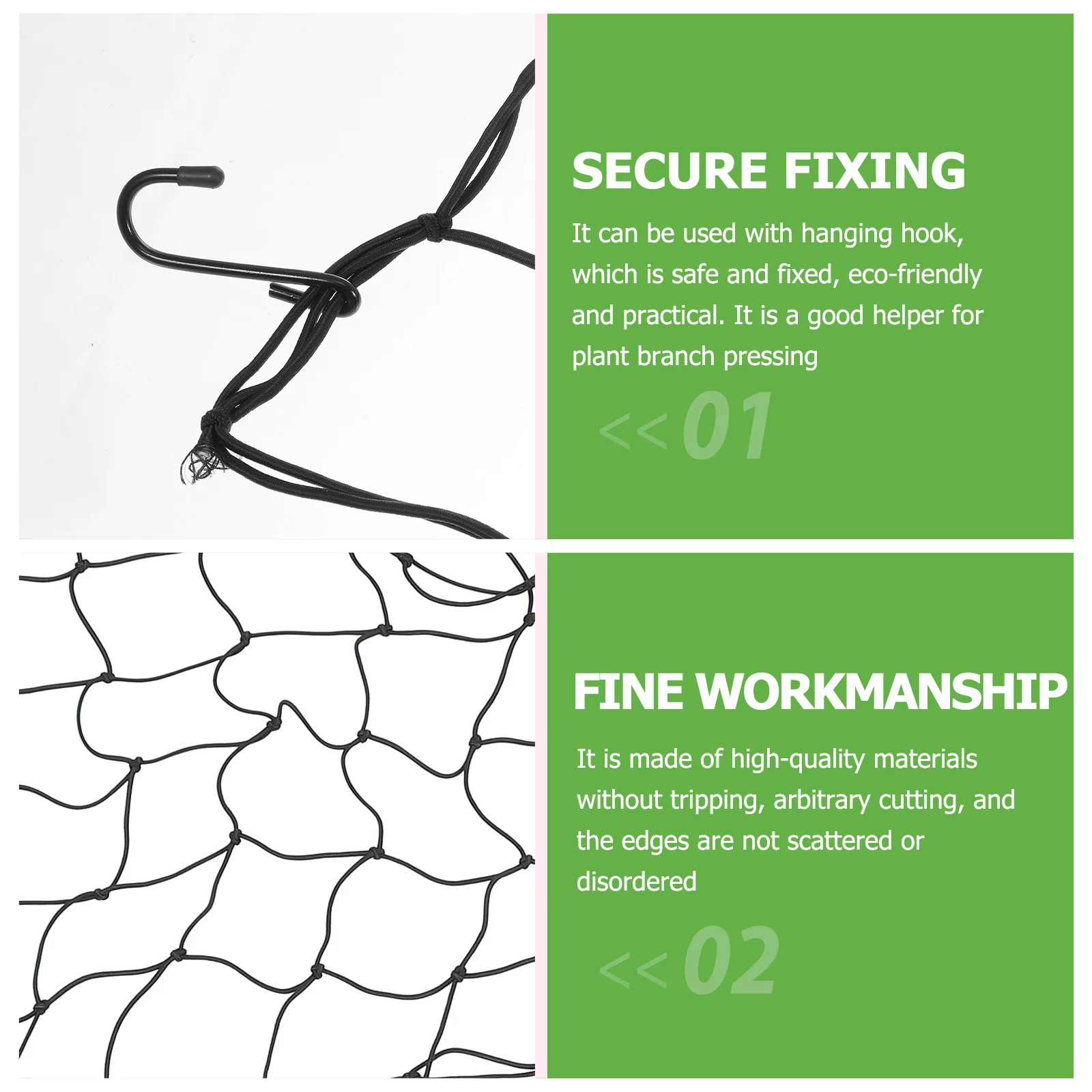 

2Pcs Tree Grow Netting Elastic Durable Garden Press Branch Netting Climbing Plant Tent Grow Plant Supply Garden