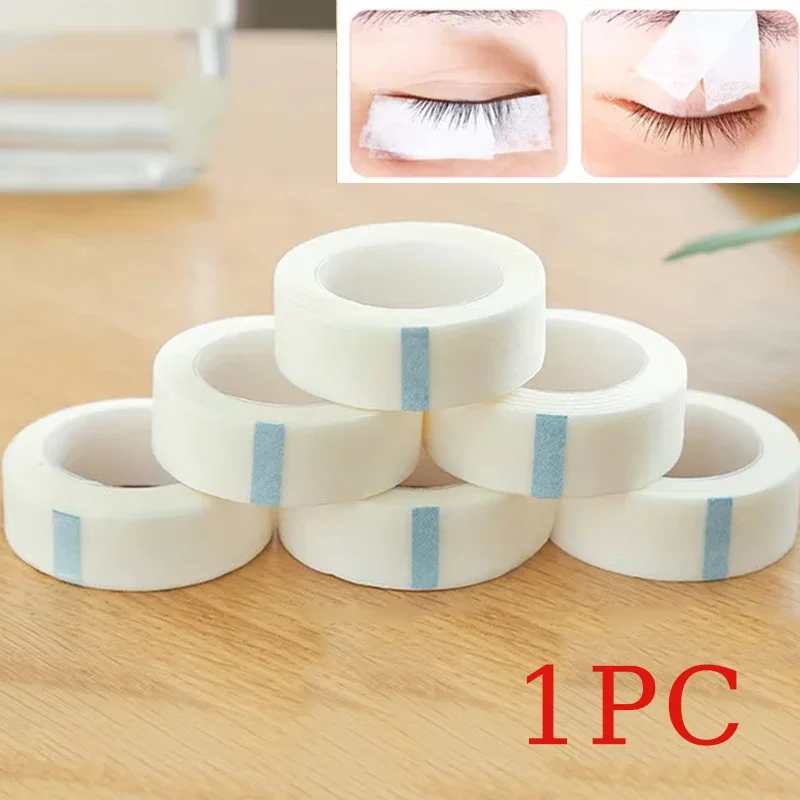 1 ม้วนผ้าไม่ทอเทปกาวสําหรับขนตาปลอม Patch Eyelash EXTENSION กระดาษเทป Lint Breathable