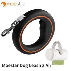 MOESTAR Retractable Walking Leash Lite 3M Pet Dog Traction Rope with Rechargeable LED Flashlight Replaceable Bungeecord 30KG