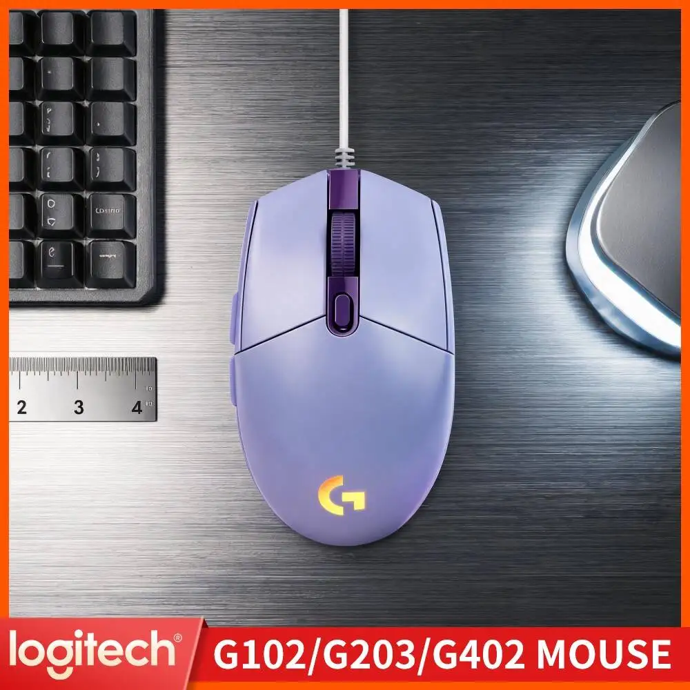 Logitech G203 Prodigy RGB Wired Gaming Mouse 8000 DPI Tunable Sensor Light Body Ideal For Gamers Working On PC Mac