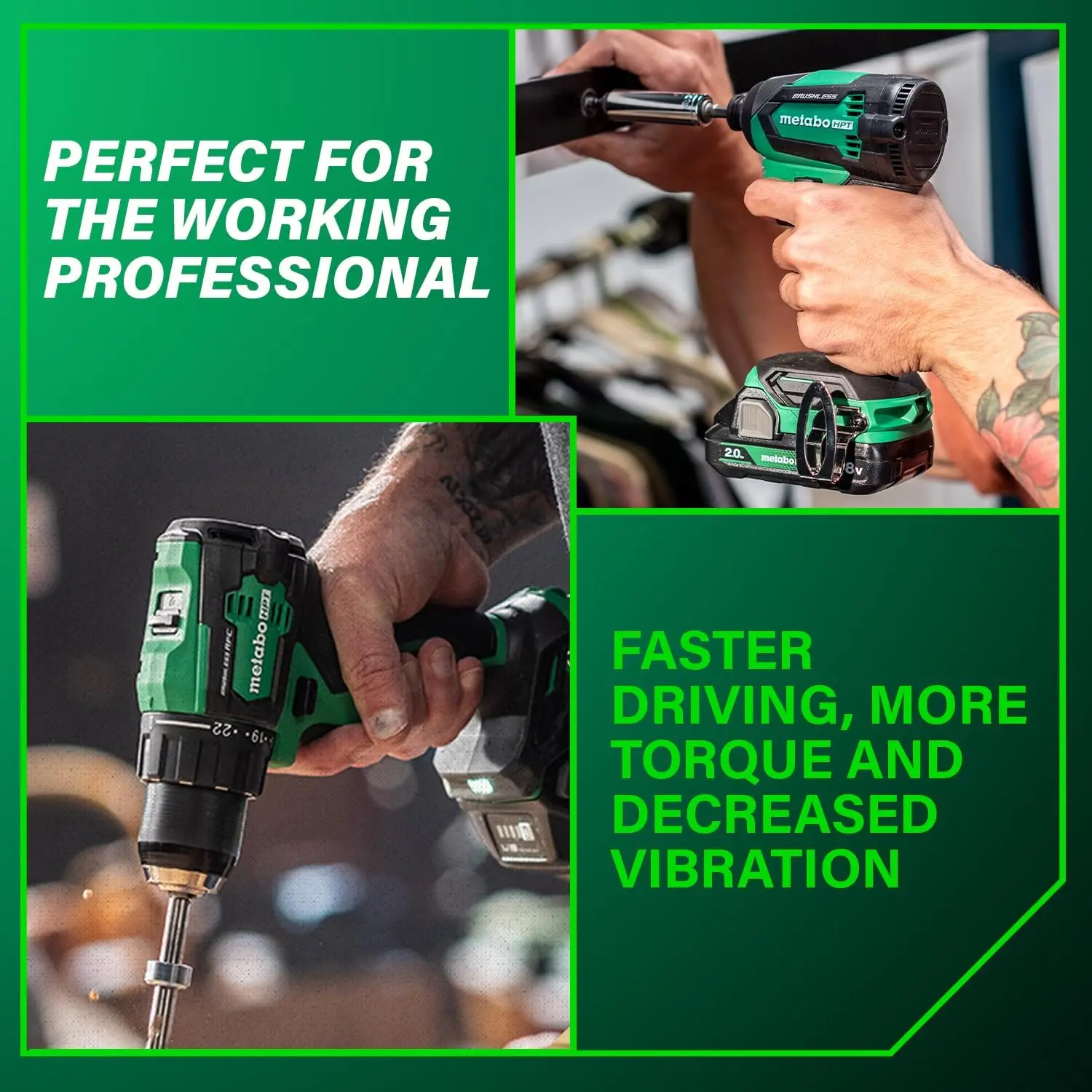 18V MultiVolt Cordless Brushless Driver Drill & Impact Driver Combo Kit, Includes 2 Lithium-Ion Batteries, Case and C