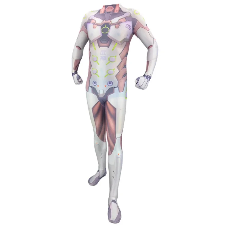 3D Printing Games Genji Cosplay Costume Destroyer Costume Spandex Lycra Zentai Bodysuit Jumpsuits Halloween Costumes for Men