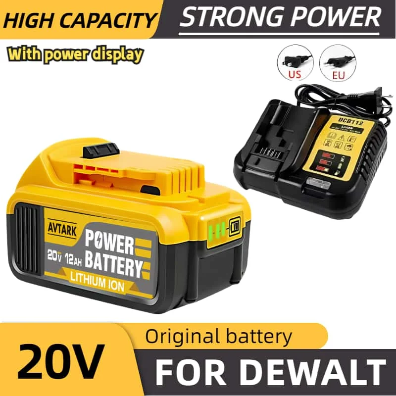 18650 аккумуляторы Substituição 20V para Dewalt DCB203 DCB200 DCB205 DCB206 DCB184 DCB201 ferramentas elétricas18v 20v bateria recarregável