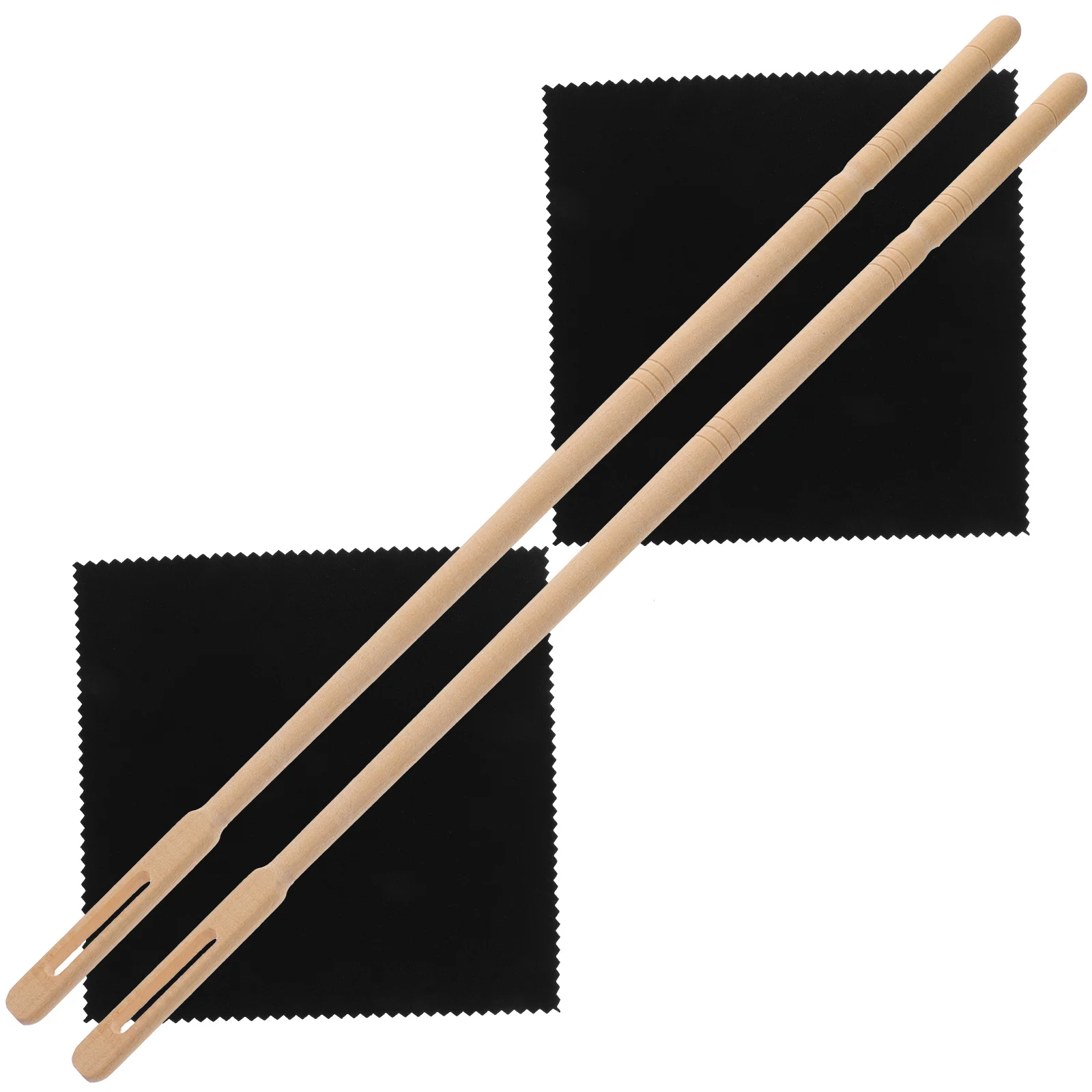 

Flute Cleaning Rod Cloth and Clarinet Kit Cleaner Cloths Stick Maintenance Tools Accessories