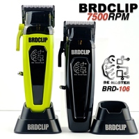 BRDCLIP Professional Electric Hair Clipper BRD 106 Hair Trimmer for Man 7500RPM with Base 5-adjusted DLC Blade Barber Machine