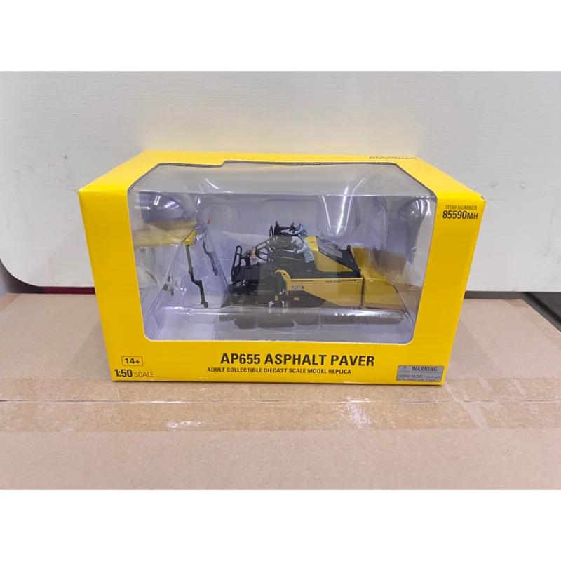 DM دييكاست 1:50 مقياس AP655 الأسفلت رصف سبيكة لودر أطفال بالريموت كنترول نموذج 85590MH جمع تذكارية عرض الحلي هدية
