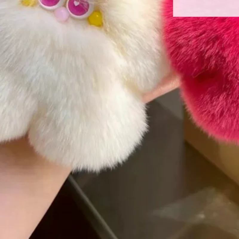 

Cute Kawaii Fashion Plush Doll Keychain Pendant Women's Creative Fluffy Bag Charm Accessories Car Keychain Backpack Decoration