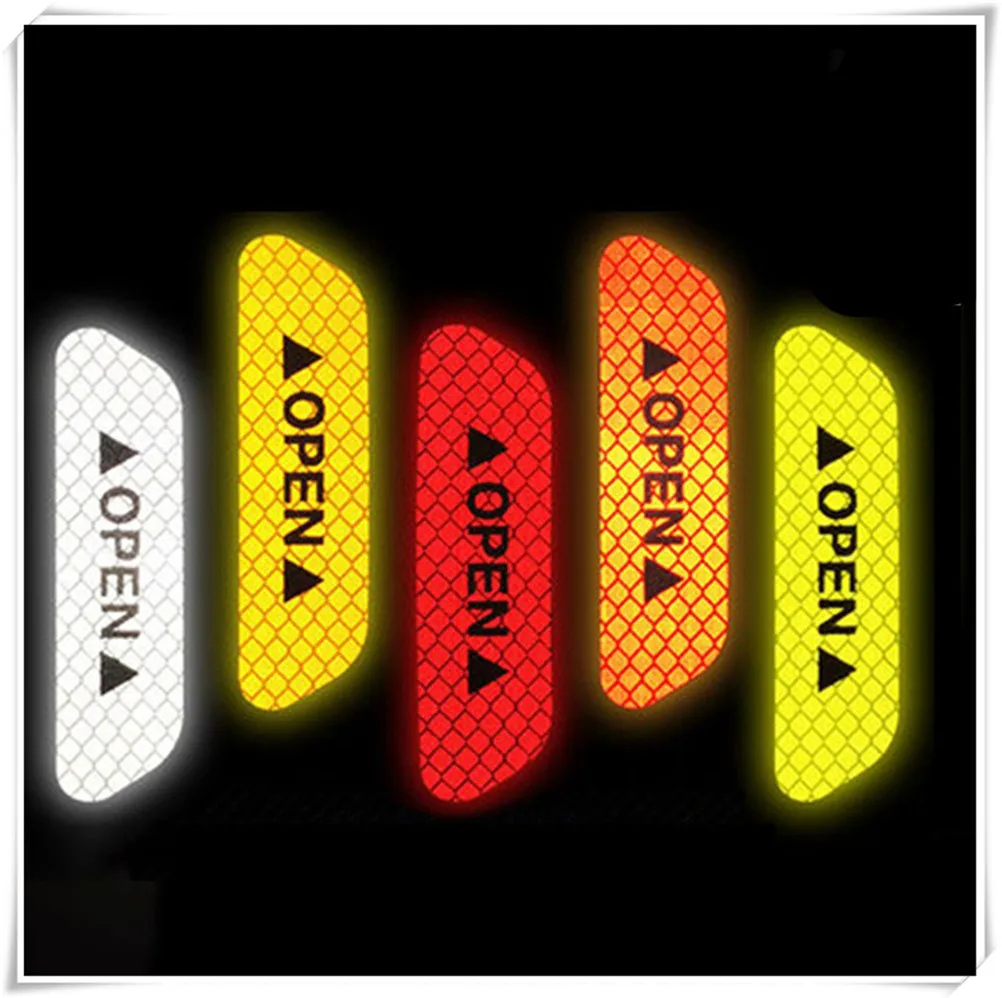 Señales de advertencia para puertas de coche con pegatinas reflectantes para Subaru R1 Pleo Baja B5-TPH Forester Ascent XV WRX VIZIV Outback VIZIV-2