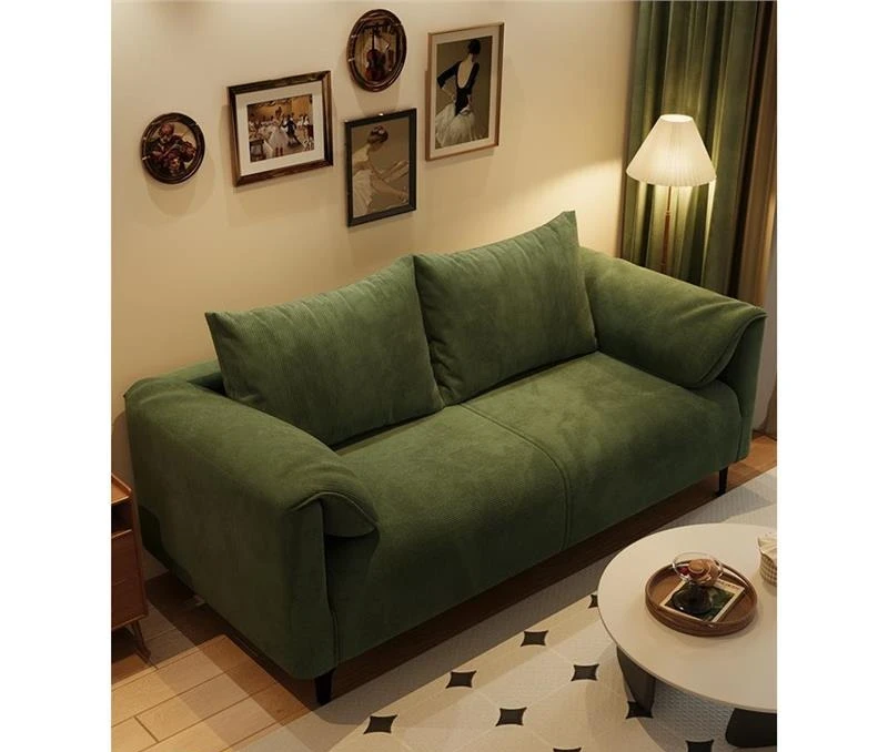 

Customizable light luxury double three-person fabric sofa