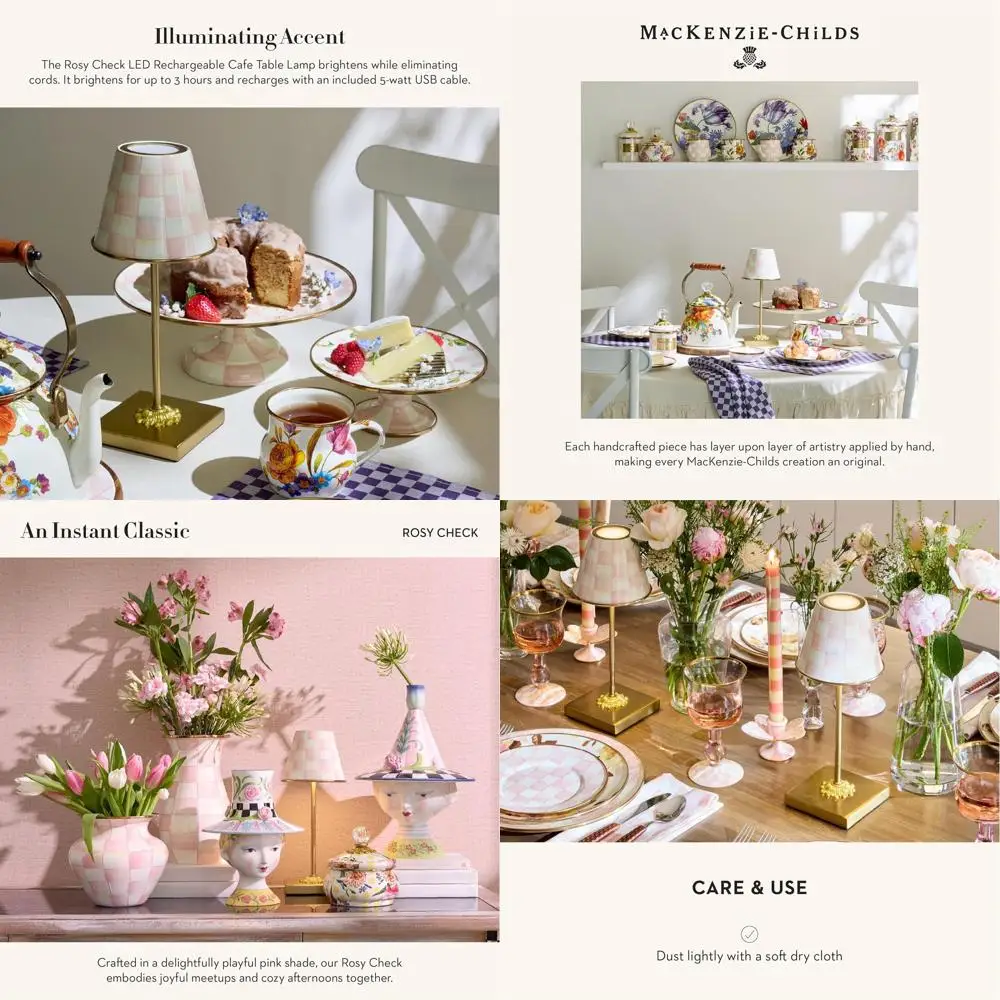 

Перезаряжаемая светодиодная лампа для прикроватной тумбочки, декоративный светильник с розово-белыми полосками