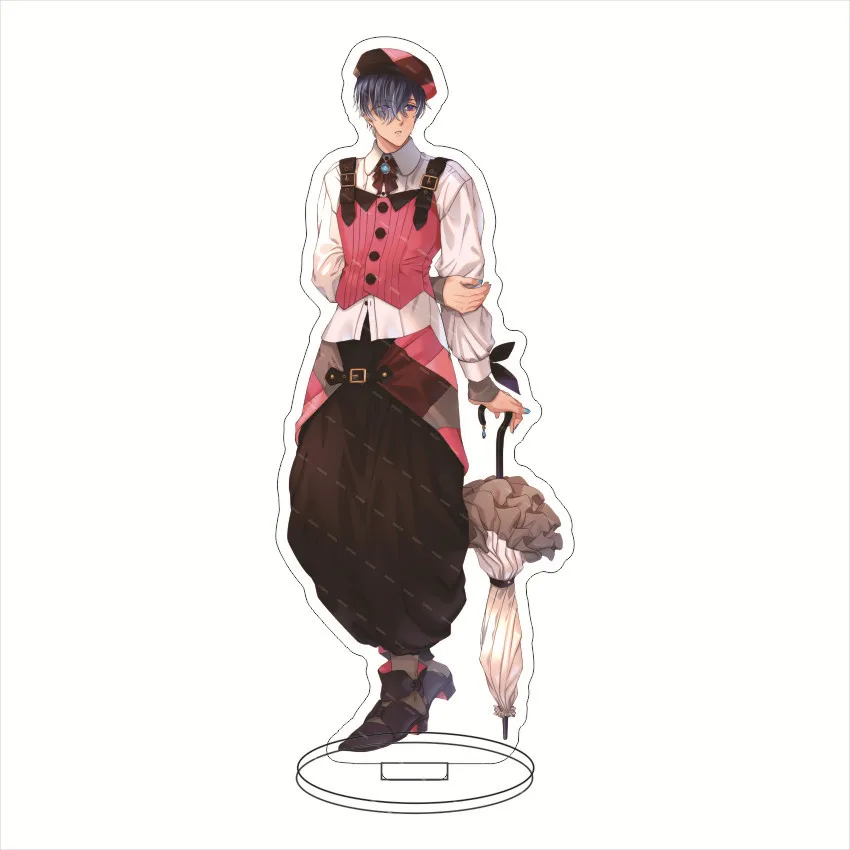 Anime Obey Me! Acrylic Stand Model Plate Lucifer Mammon-Leviathan Satan Asmodeus Beelzebub Belphegor Cosplay Toy key chain