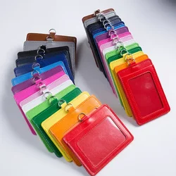Juste imperméable unisexe en PU pour carte de crédit, sac de protection, porte-badge, carte bancaire, carte de bus, nom d'identité, entreprise, travail, femmes, enfants