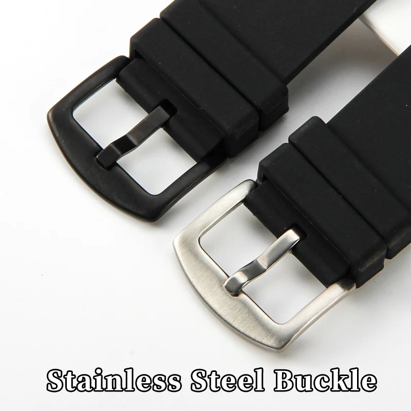 Soft Sweatproof Silicone Watchbands for Armani Ax1803 1802 1050 AX1041 AX1084 AX1108 Notch 31 X 14mm Watch Strap